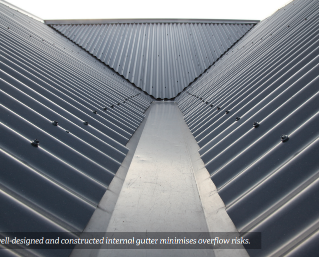 B206 membrane interal gutter