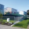 New low, transparent fences helped define front yards, making people feel safer.